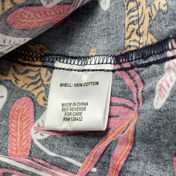 Modcloth Navy Mini Dress with Pink and Yellow Jungle Tiger Print Size M - Picture 10 of 10